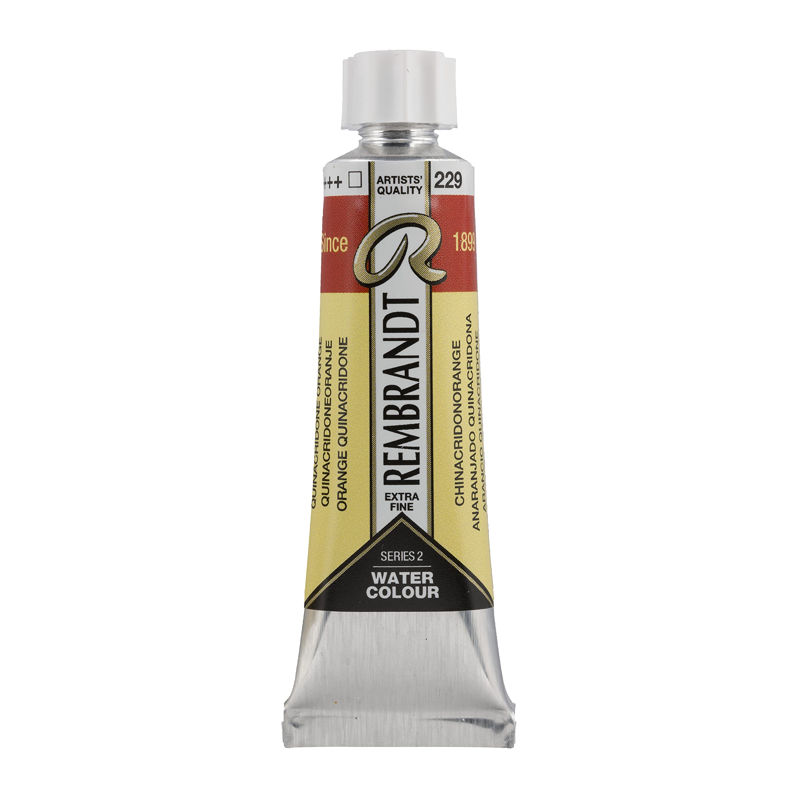 Rembrandt Watercolour Tube 10 ml Quinacridone orange 229 (05012290) โ image 1