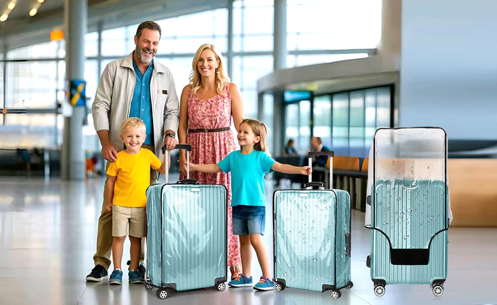Amazon.com | GigabitBest 30 Inch - Clear Suitcase Cover 20/24/28