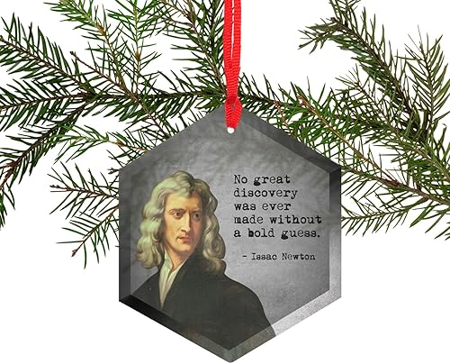 Miniatura 2 de Isaac Newton - Ornamant de Navidad de cristal de científicos famosos
