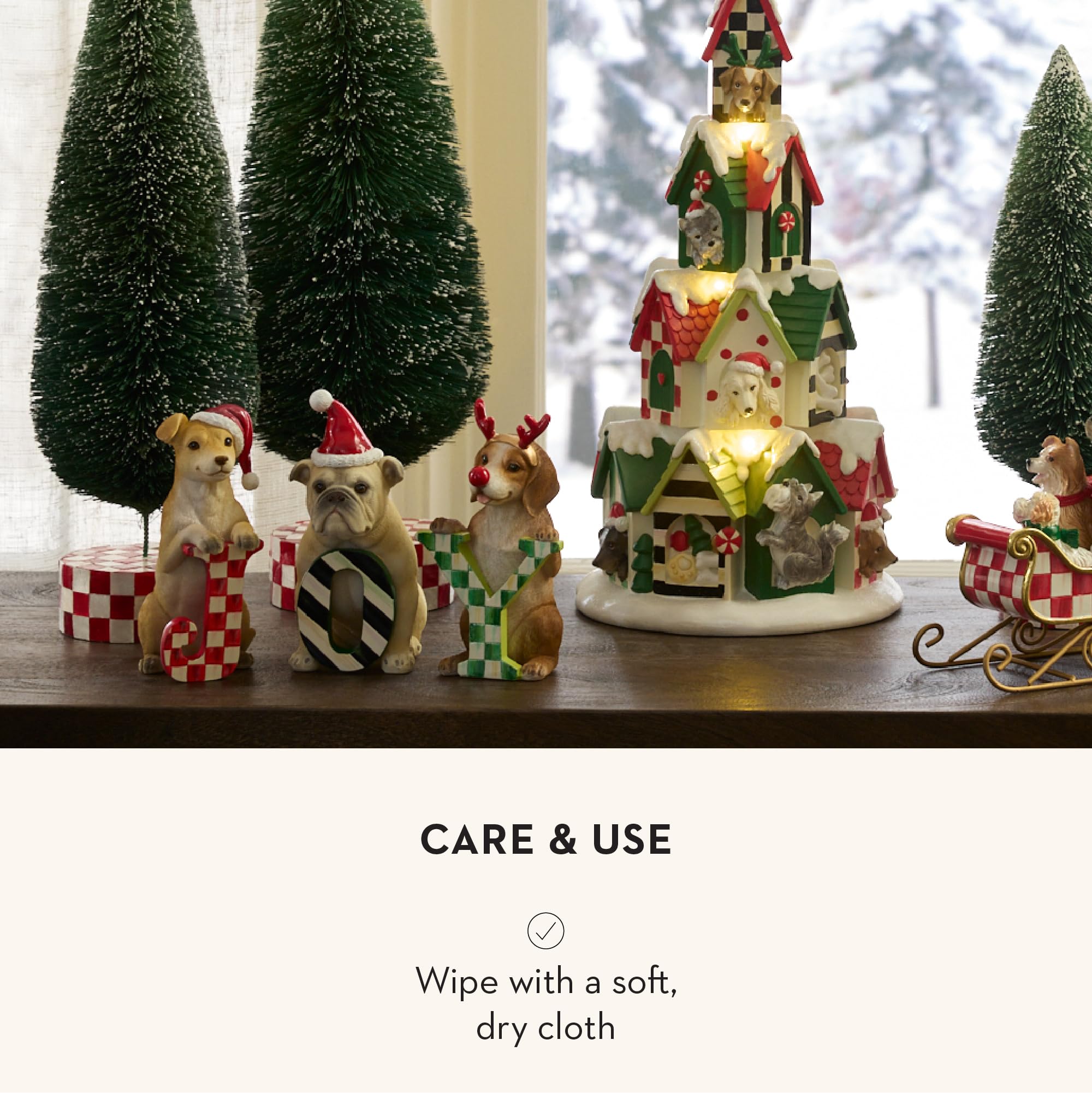 マッケンジーチャイルズ クリスマス 家の形の置物 Amazon.com