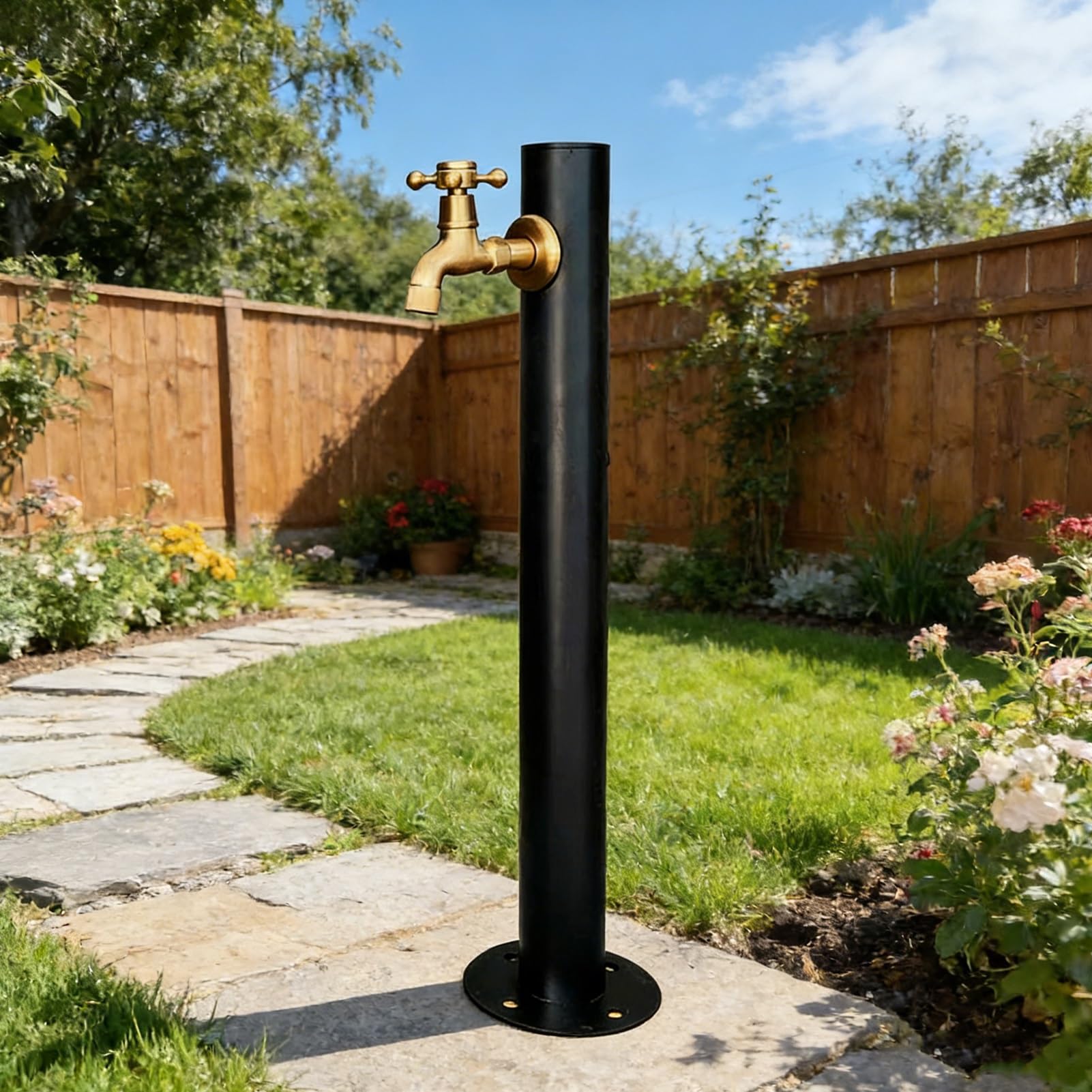 XDLEDMKIZ Frost Proof Yard Hydrant for Garden Farm Pasture Irrigation, Floor Mounted Outdoor Tap, Standing Water Column, Anti-Freeze Spigot