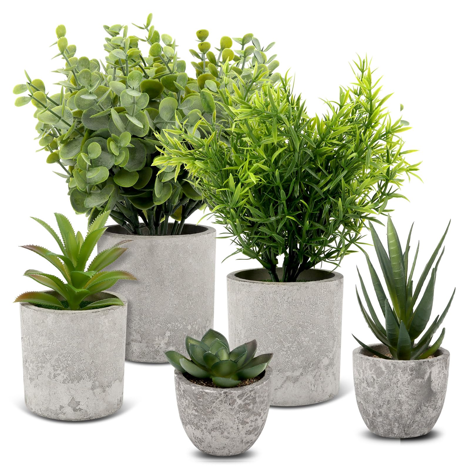 Plantes artificielles d'intérieur pour étagère et bureau