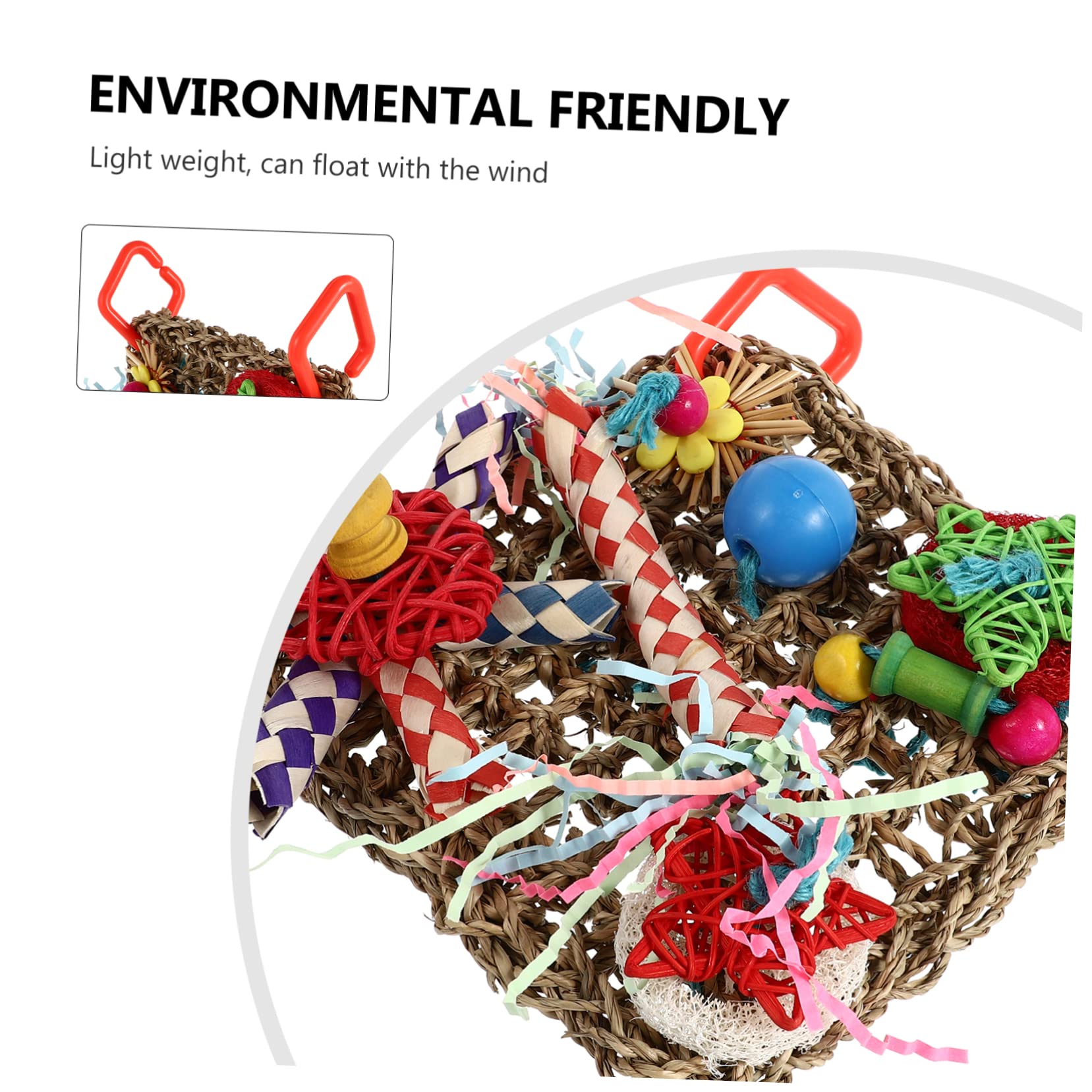 Yardwe 3pièces Jouet à Mordre pour Perroquets Accessoire De Cage à Oiseaux pour Cockatiels Et Petits Oiseaux