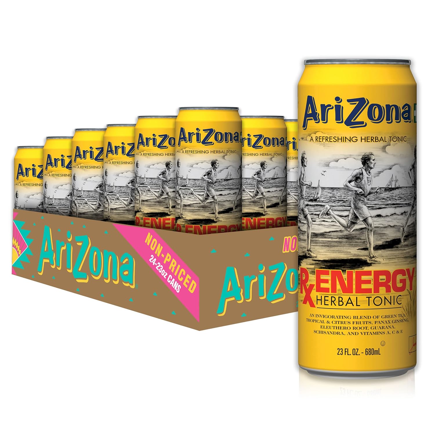 AriZona Rx Energy Big Can, 23 Fl Oz (Pack of 24) Everything Else