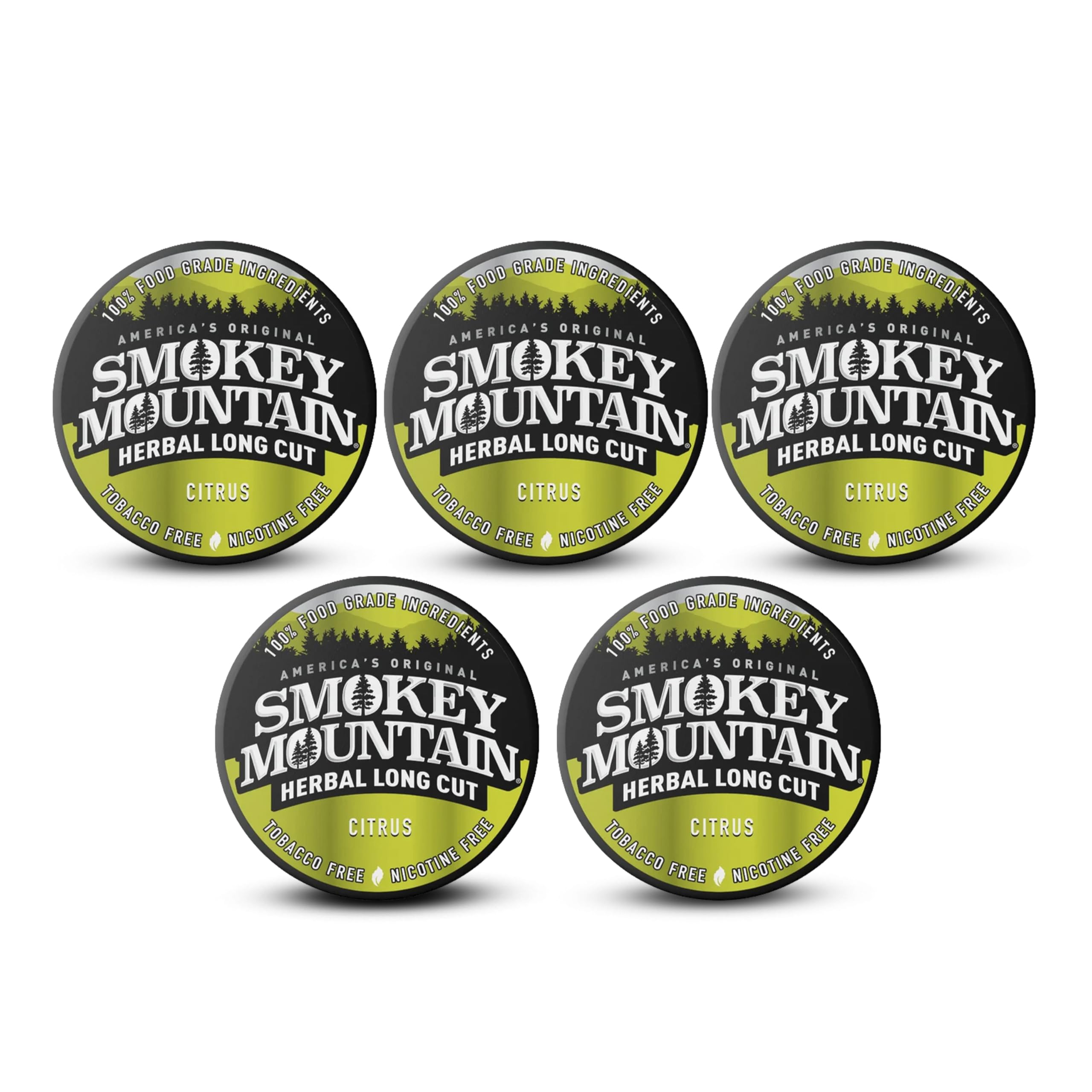 citrus chewing tobacco Amazon.com: Smokey Mountain Herbal Long Cut – Citrus – 5 Can Box