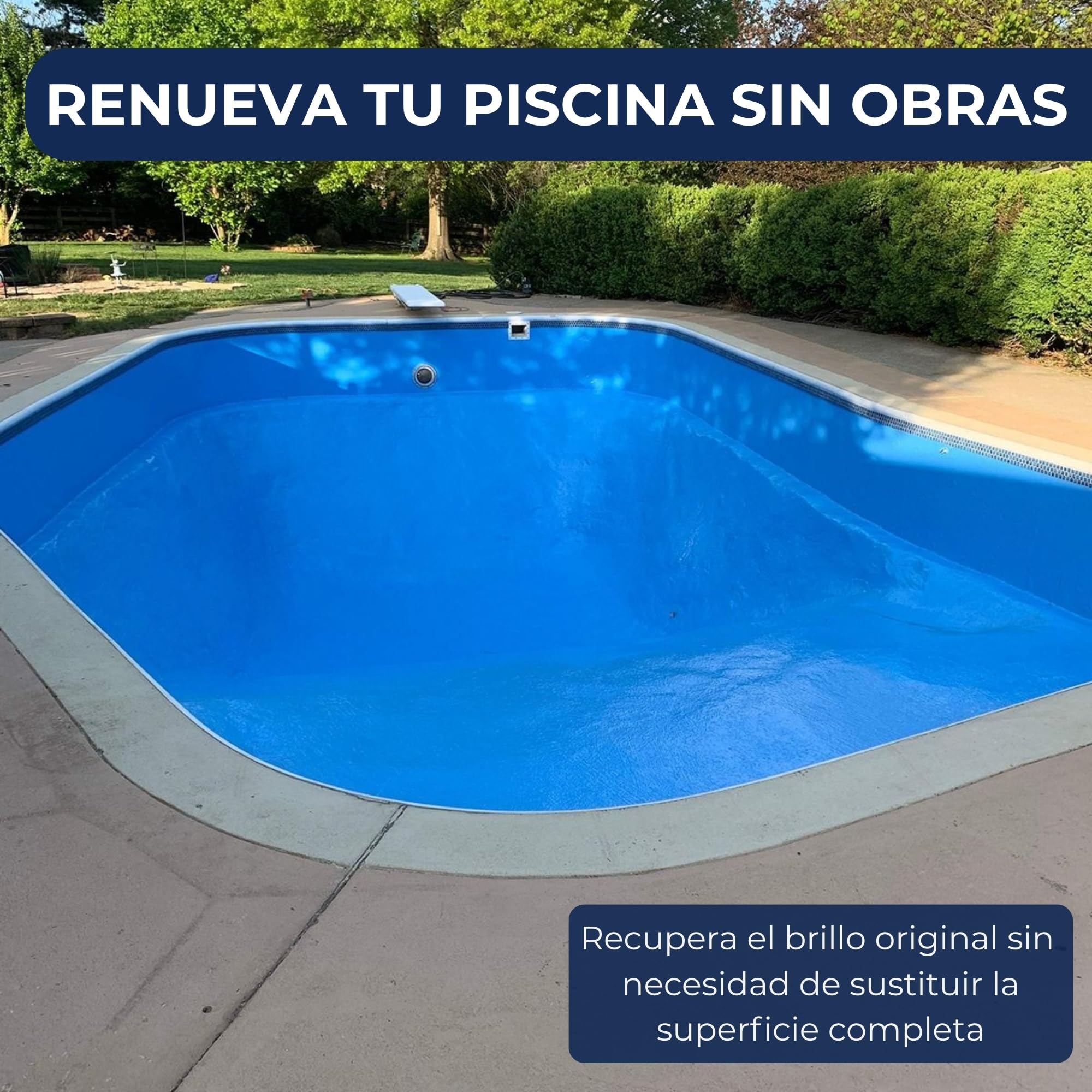 Gel Coat para Piscinas de Fibra de Vidrio y Poliester - Gel Coat (Top Coat) ISO/NPG Parafinado con Catalizador, Resistente al Cloro y Rayos UV (Azul Mediterráneo, 25 kg)