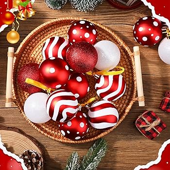 Amazon.com: Syhood 4 Sets 24 Pcs Christmas Ornaments for