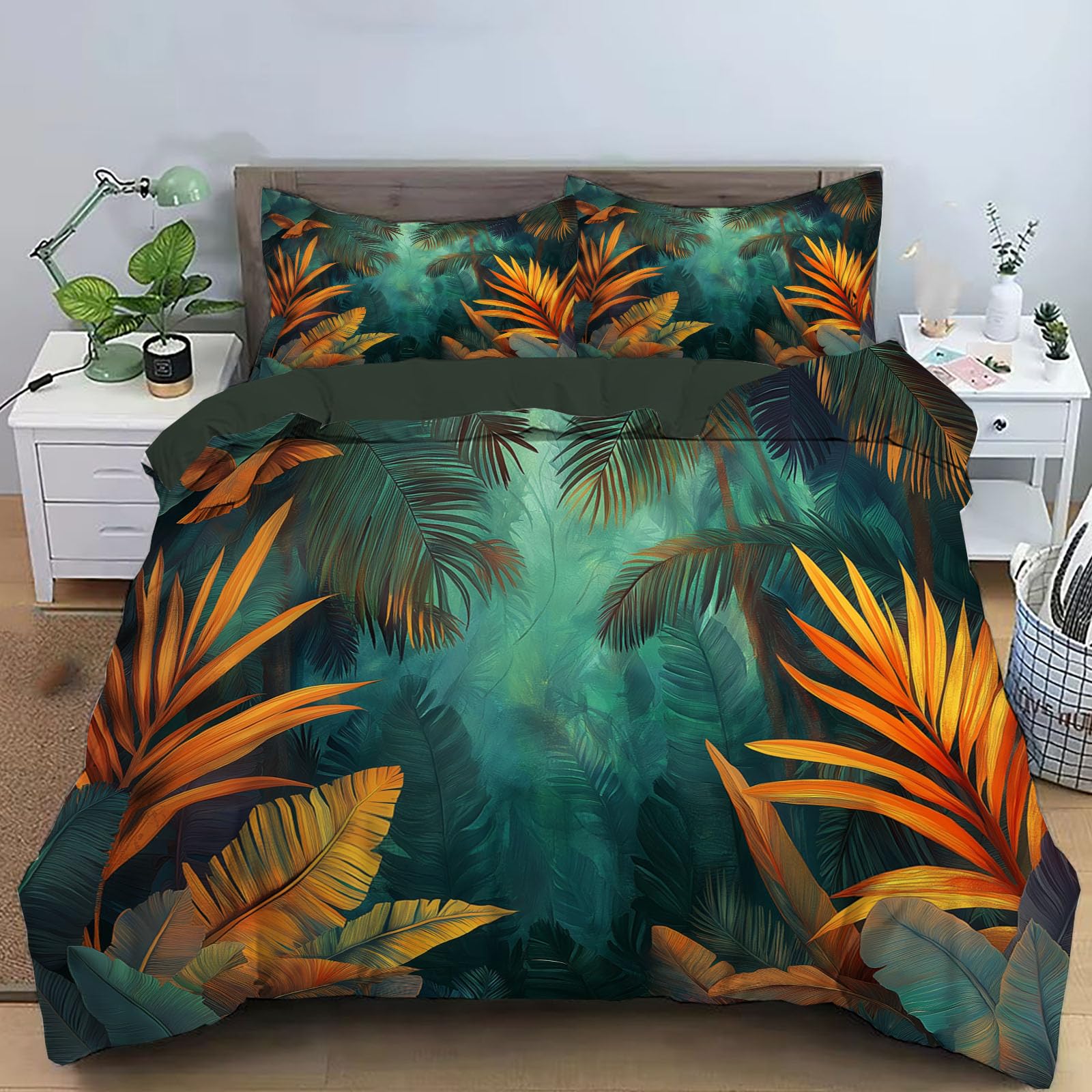 Parure housse couette en microfibre 140x200cm aux finitions haut de gamme