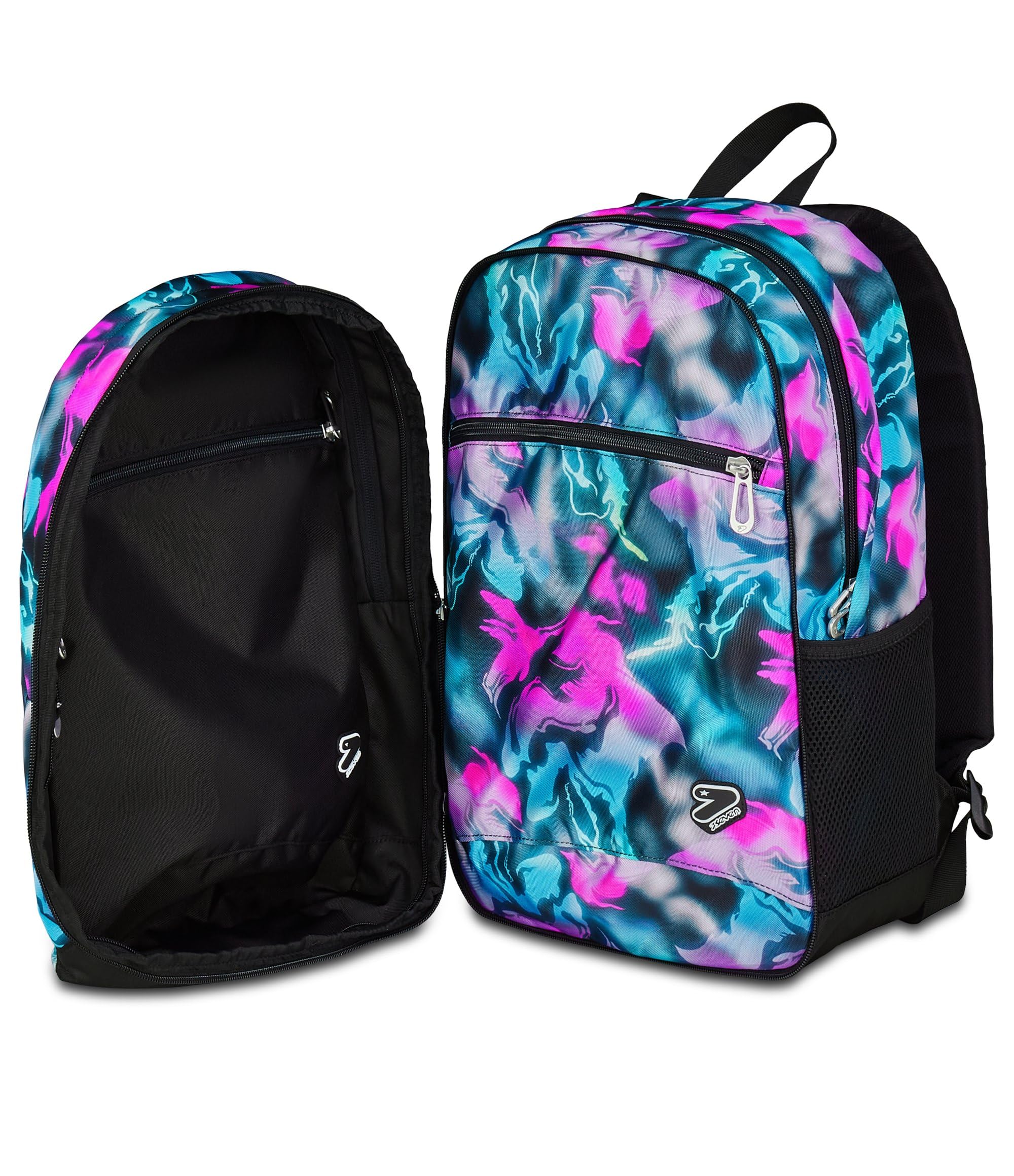 Seven Zaino Scuola Pro XXL Detach con Cuffie Wireless, Fucsia, Tasca Interna Porta PC e Tasca Laterale per Borraccia, 33 L, Scuola Media e Superiore, Zaino Ragazza