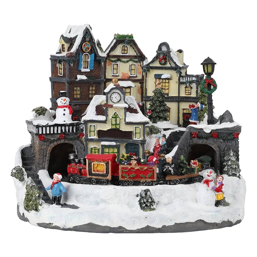 クリスマス ♡ ライト付ハウス クリスマス雑貨 『クリスマスハウスE ライト付き CMG-24025