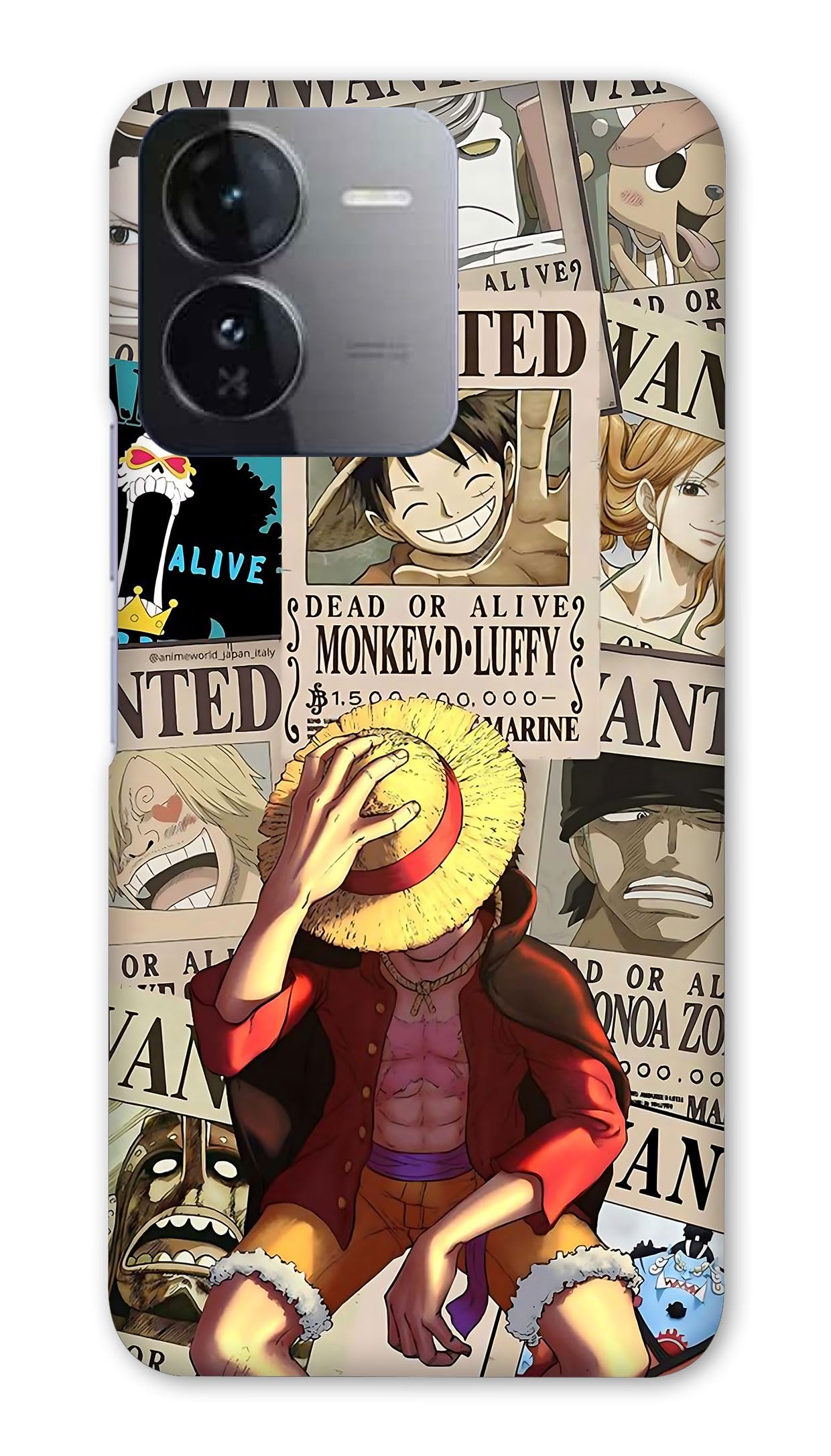 NDCOM for iQOO Z9 Back Cover | Premium iQOO Z9 Cover | Durable iQOO Z9 5G Back Cover for Maximum Protection | Anime One Piece Wanted Luffy Printed Hard Case (B0DF39JYT5) Amazon Price History, Amazon Price Tracker