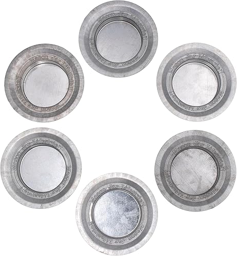 Mason Jar Lifestyle - Portavelas con tapa de metal (6 unidades, boca regular)