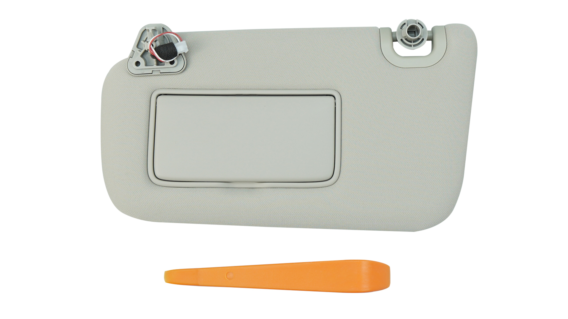 Left Driver Side Car Sun Visor With Mirror For Chevy Matiz 2004-2017 & Spark 2011-2022 - Easy Install Gray Visor