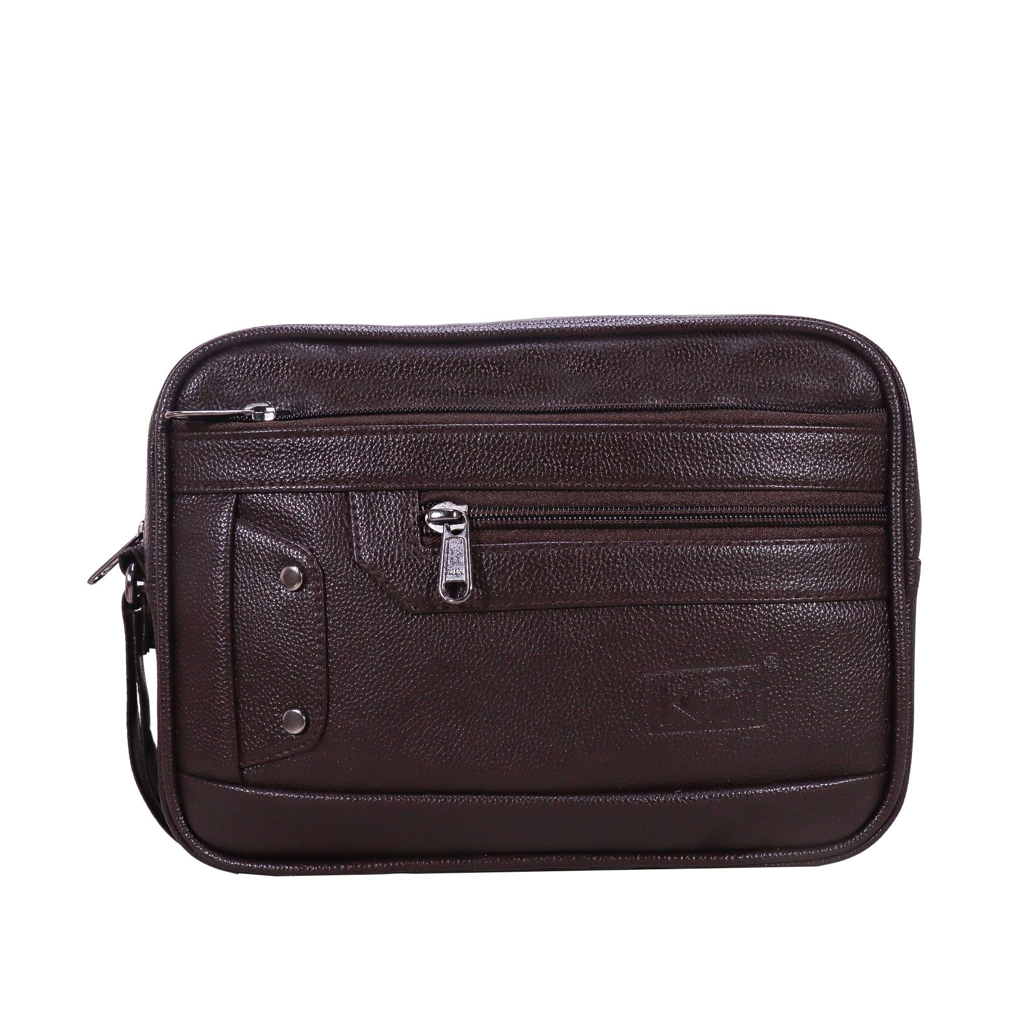 kbi Mens Cash Bag Pouch Money Carrying Handling Luggage Multipurpose Travel Pouch vegan Leathe-image-16