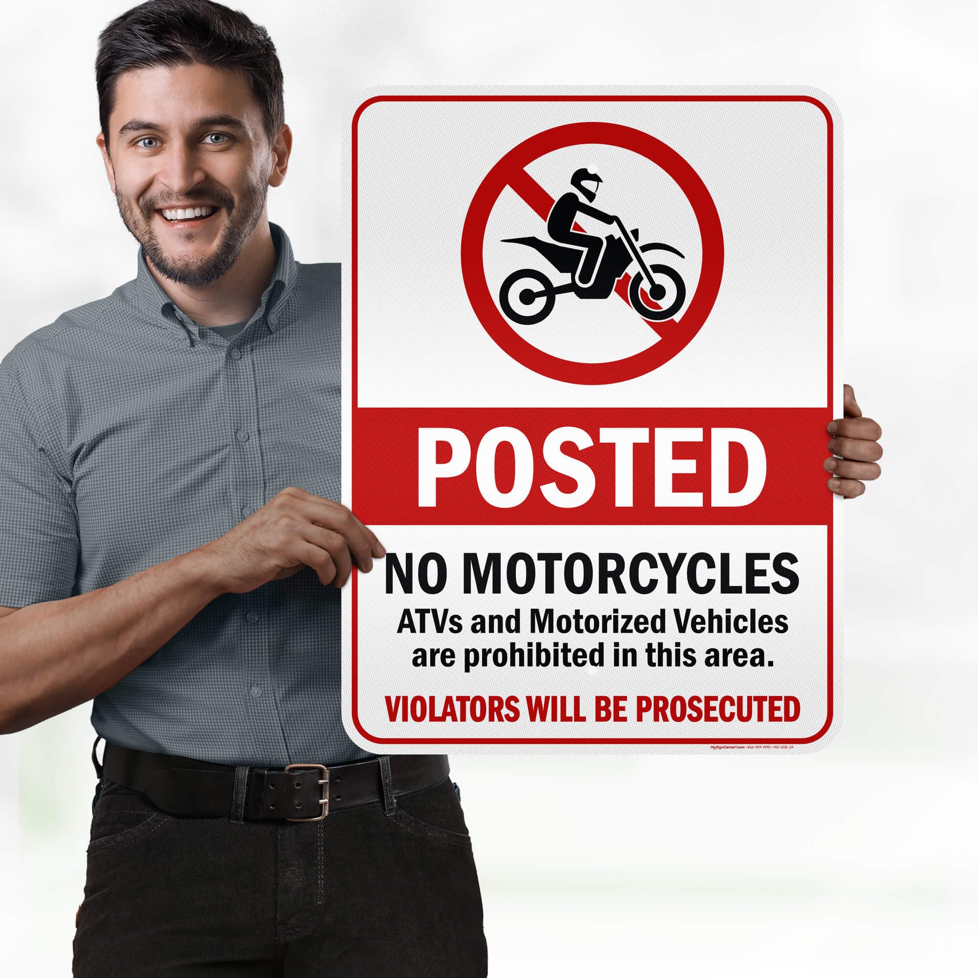 "This Area Is Closed Off Do Not Enter" Sign - 18x24 Inch Reflective Aluminum, Made In USA By Sigo Signs