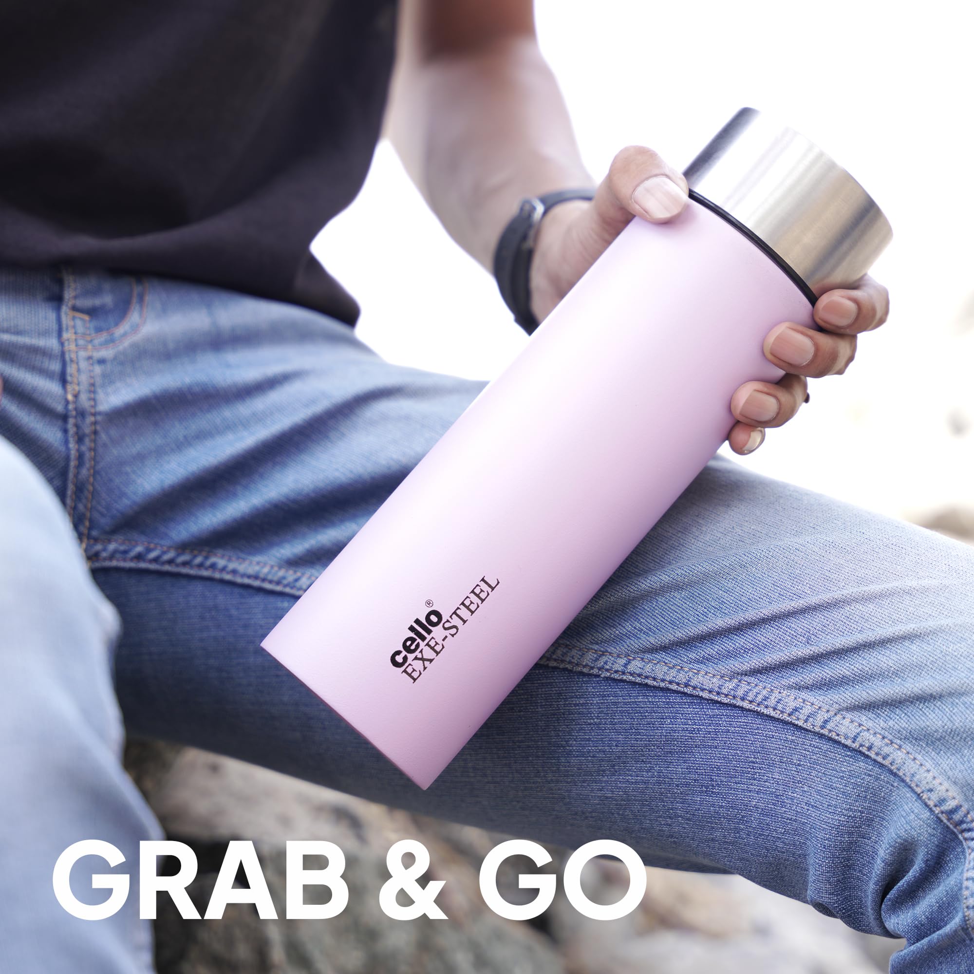 Cello H2O Stainless Steel Water Bottle - 1000ml -3