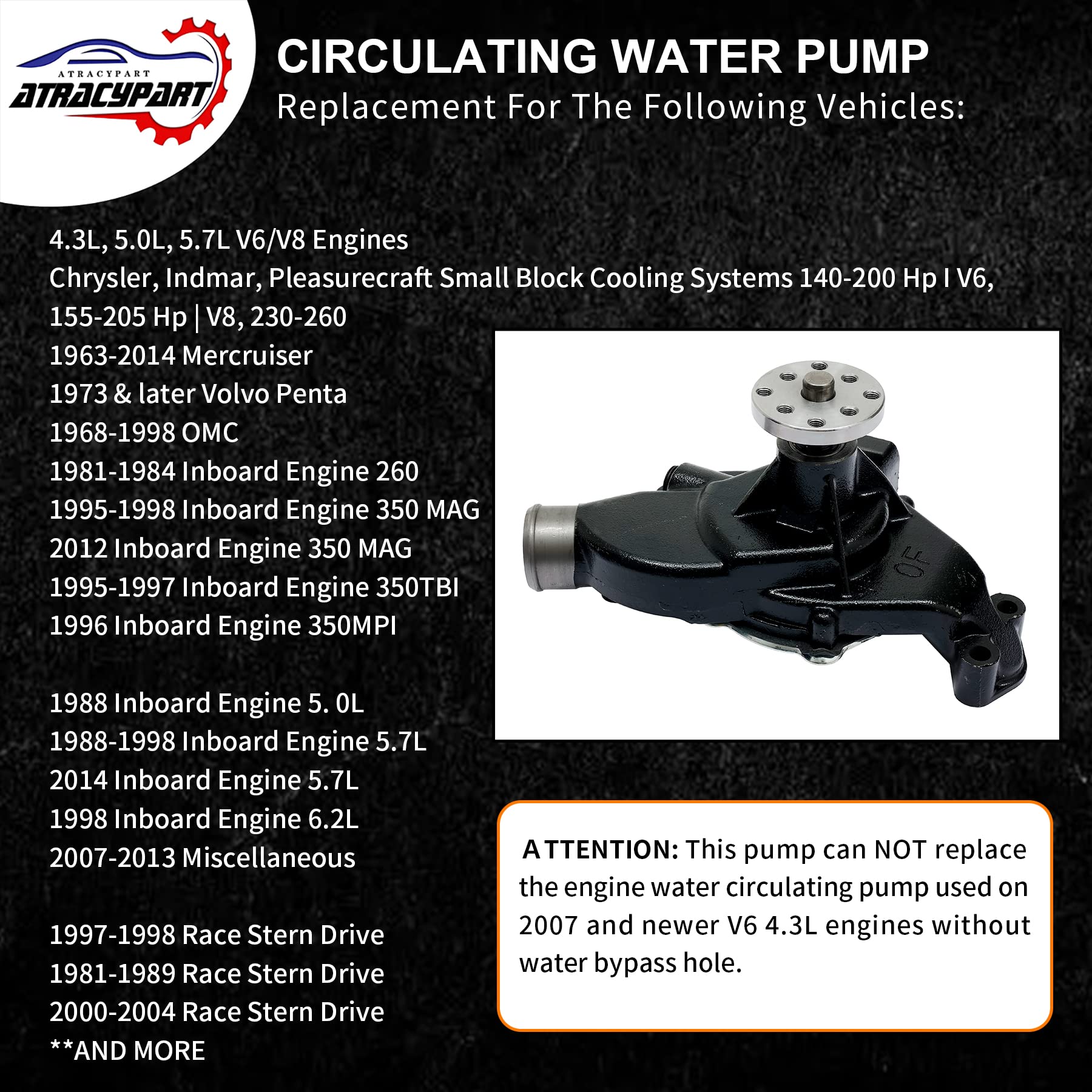 Circulating Pump GM V6 & V8 (small Block - Foto 3