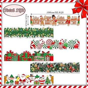 Amazon.com: Seajan 6 Pcs 197 ft Christmas Bulletin Board