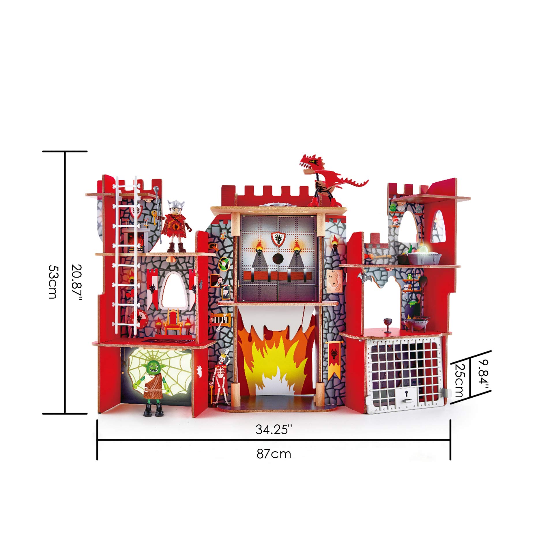 Hape E3025 Wooden Viking Castle