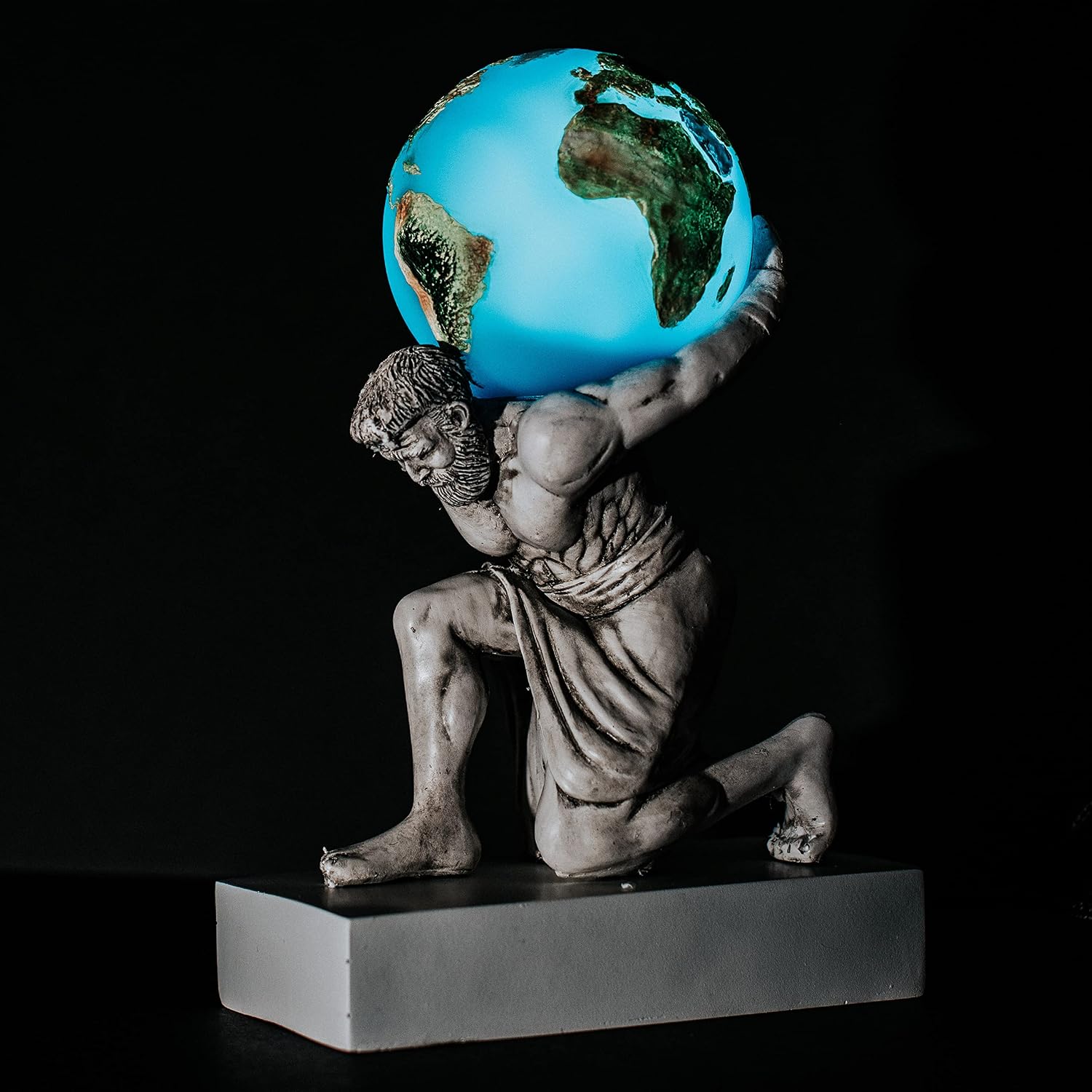 Atlas World Globe Night Light, 8.5x5.5x3.5 in image 2