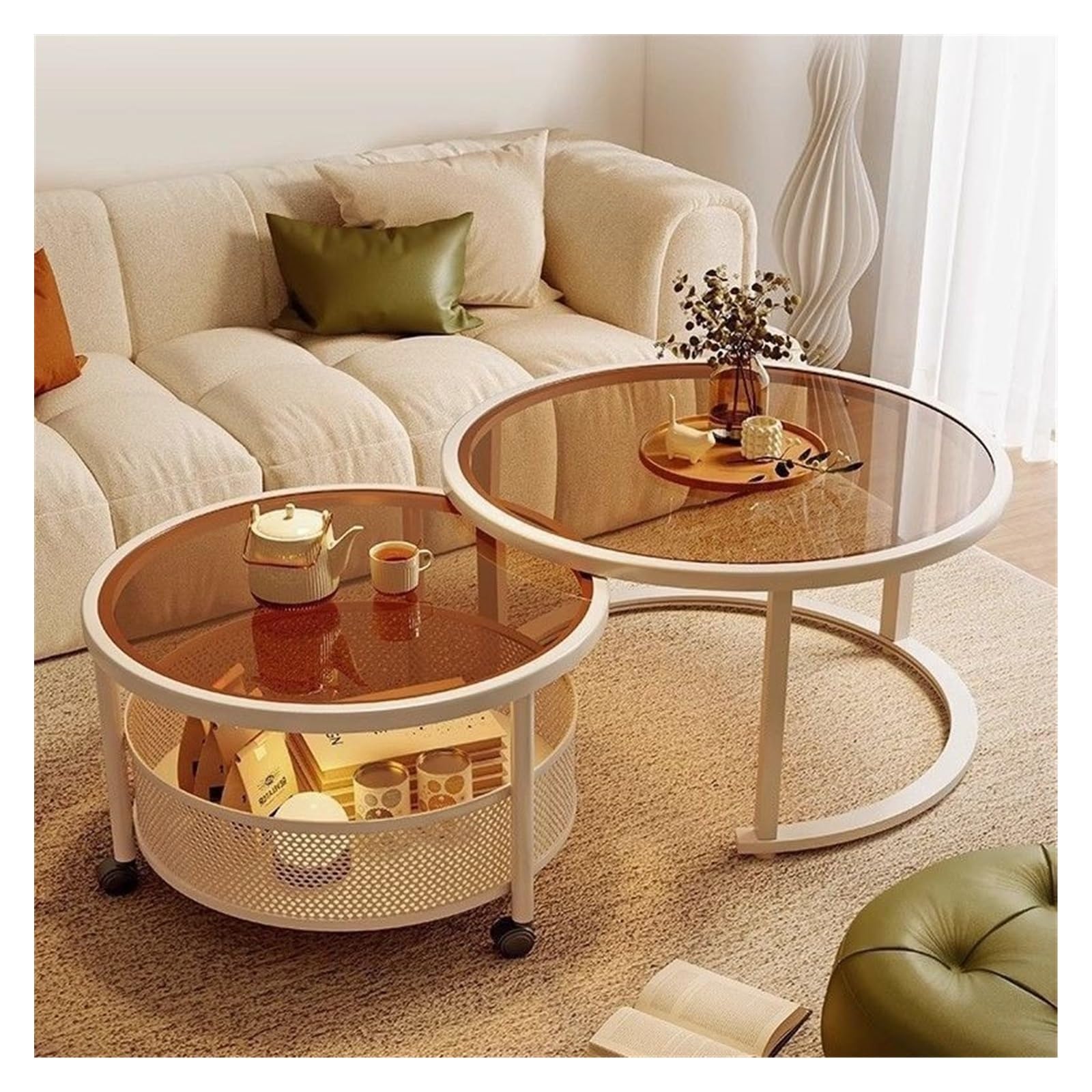 Table d'appoint de salon marron idéale pour vos soirées canapé