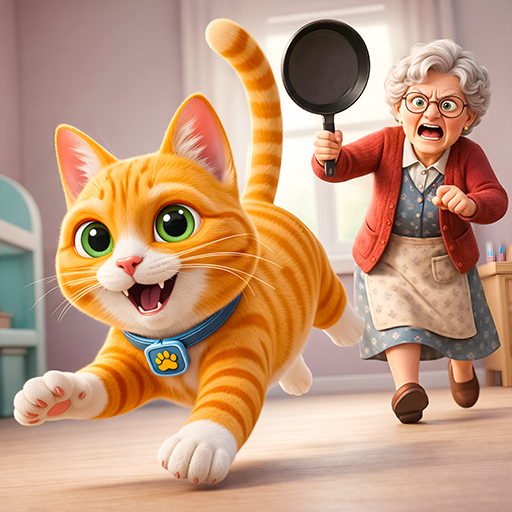 Meine böse Katze, Streiche spielend und Chaos-Oma aus der Hölle, Little Pet Life Sim 2026