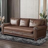 Vista 8 de Fundas de cojín de sofá con aspecto de cuero, juego de fundas de asiento de sofá, protector de muebles para sillón seccional, sofá biplaza