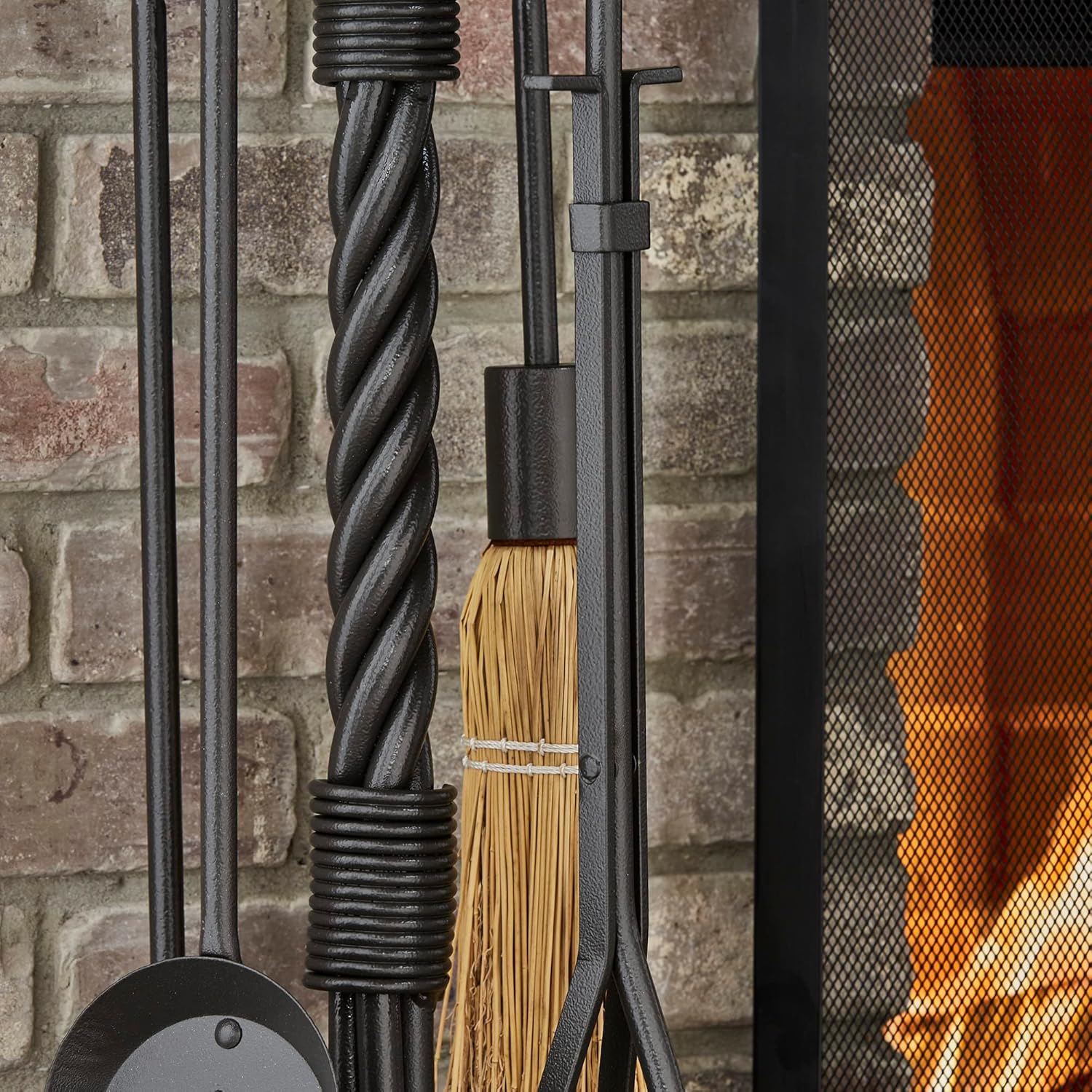UniFlame, F-1179, Olde World Iron Swirl Fireplace Tools Set