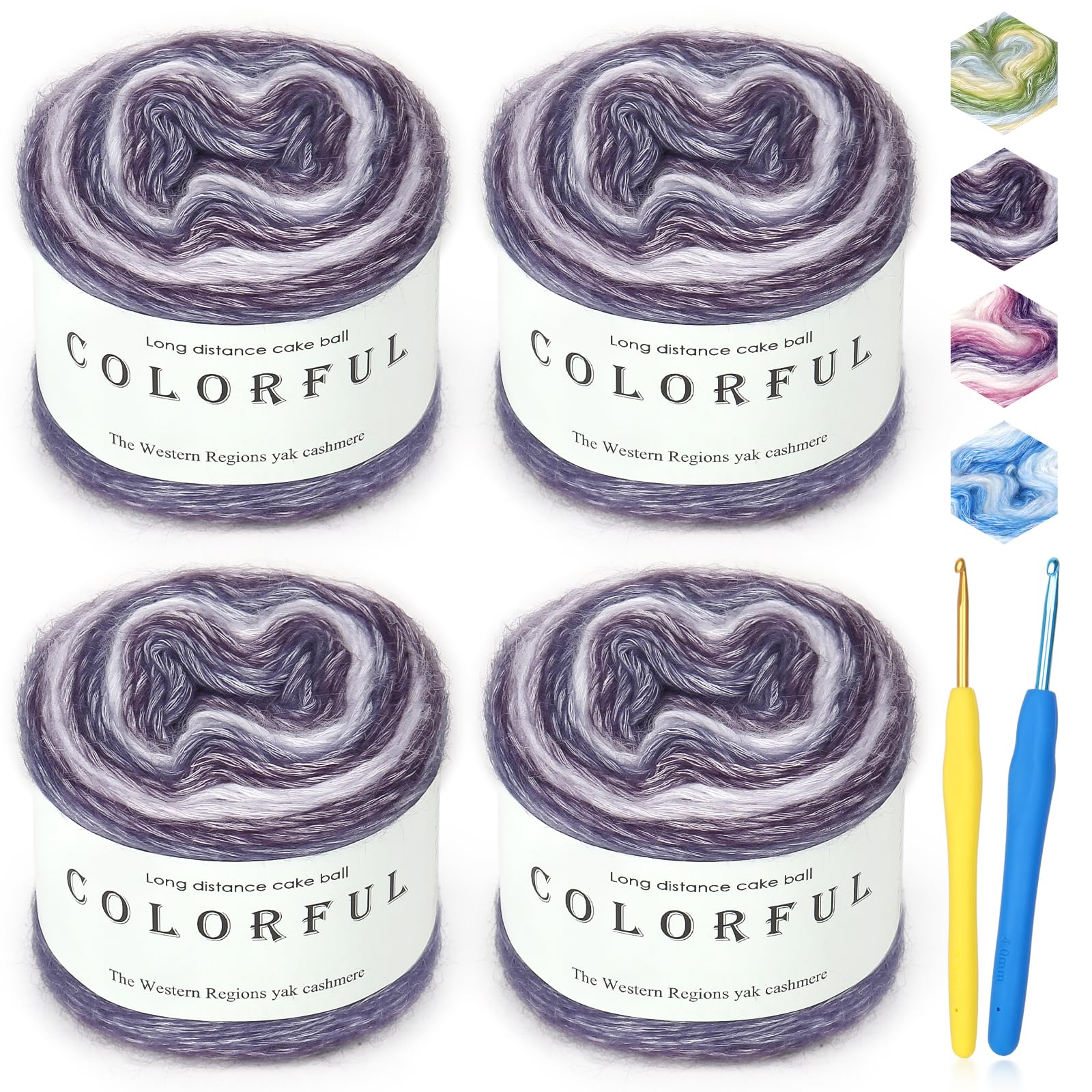 Reessy Ombre Yarn, Gradient Cake Yarn