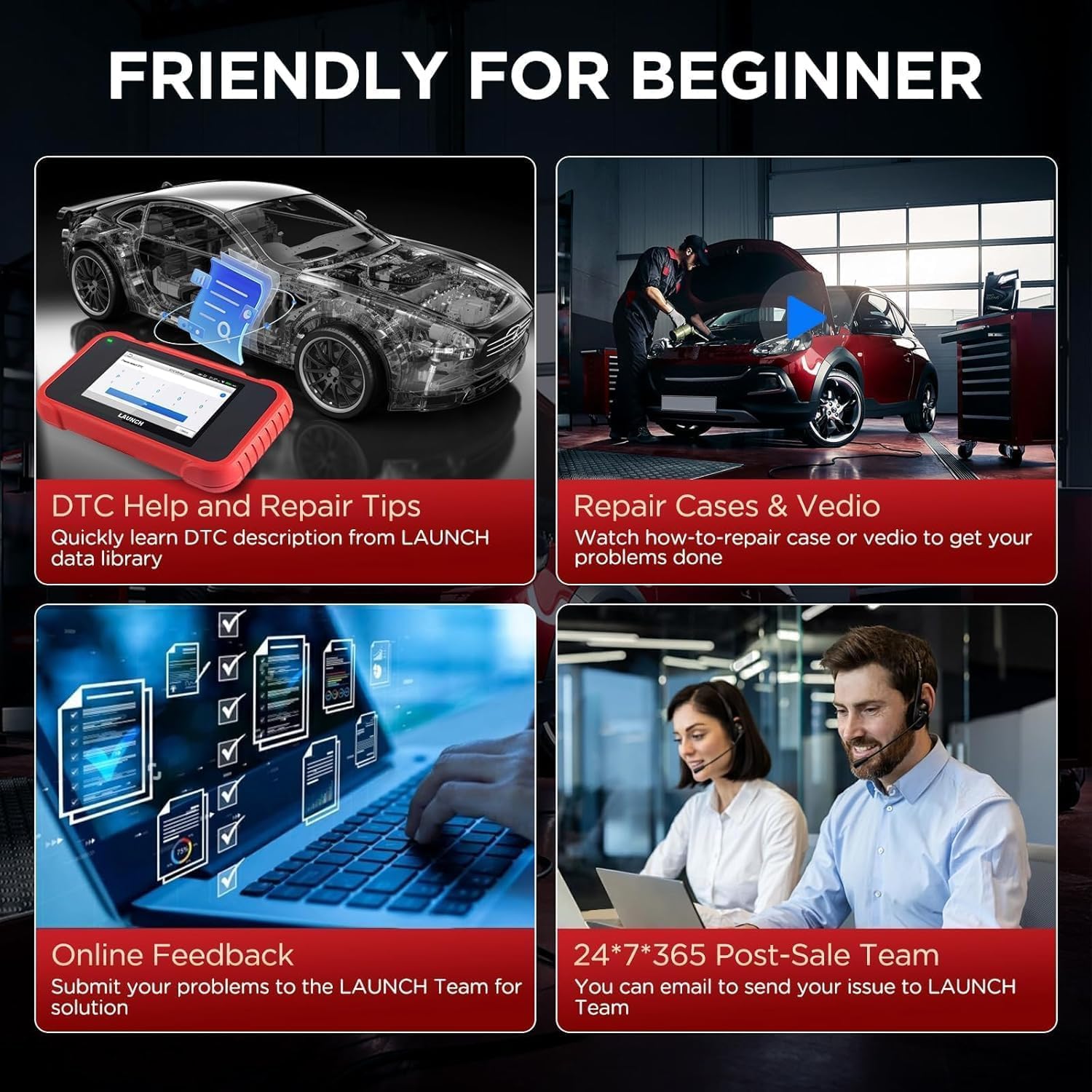 LAUNCH CRP129E V3.0 OBD2 Auto Diagnostica Italiano con 4 Sistemi e 12 Servizi di Riavvio, Diagnosi Sistema Motore ABS SRS Trasmissione, Ripristino Olio SAS DPF TPMS EPB Iniettore Codifica BMS OBD 2