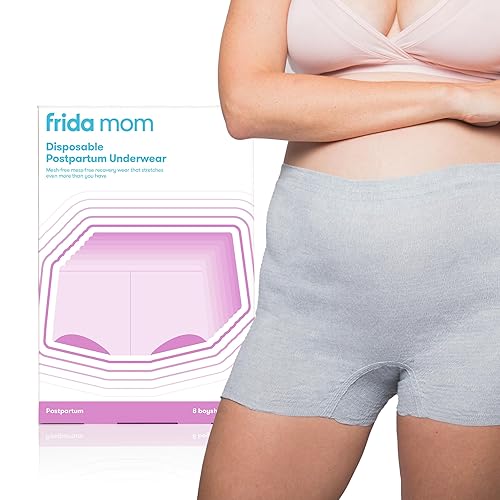 Frida Mom 8pc Postpartum Underwear, Disposable Boyshort Panties