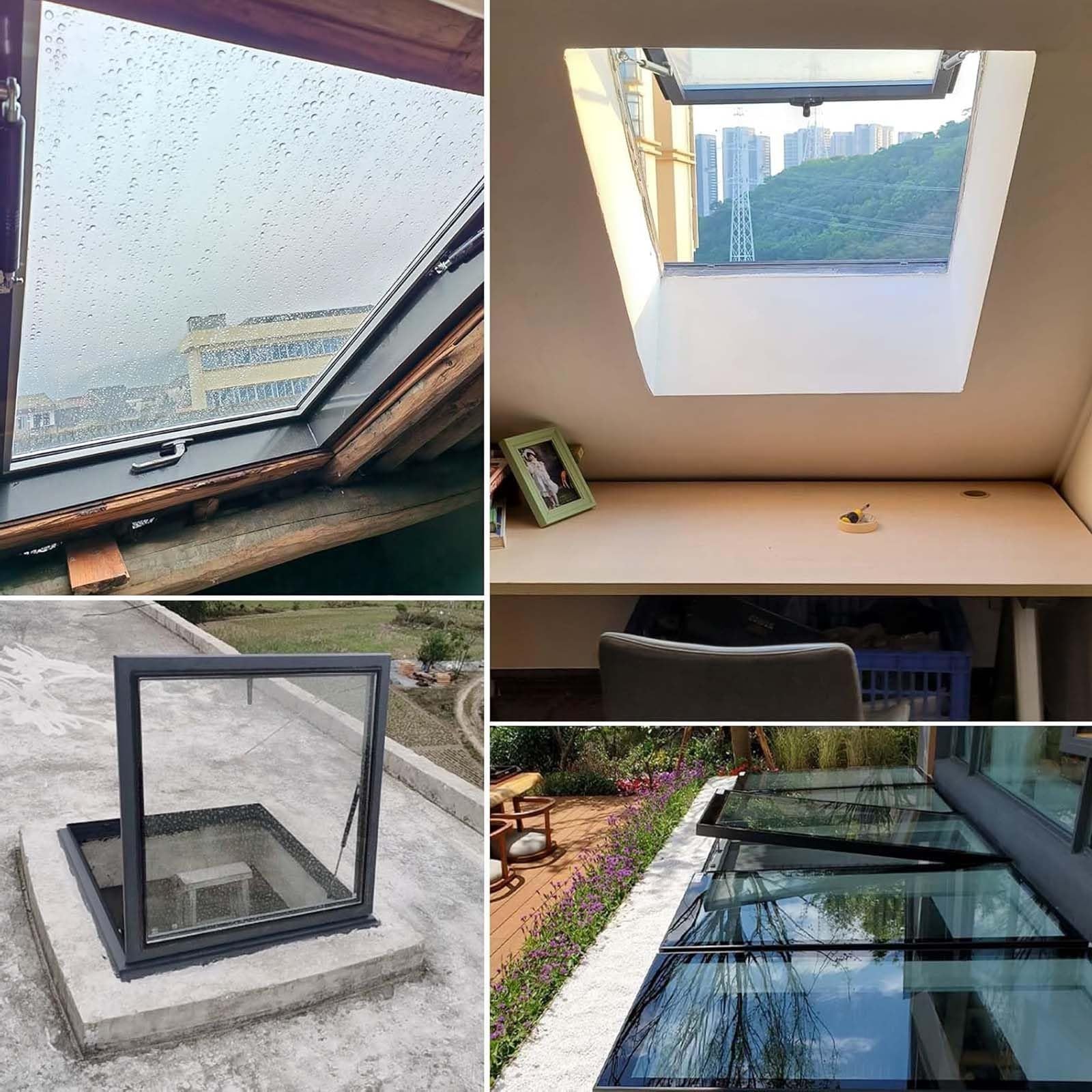 Trampa de ventilación de doble capa personalizable para techos inclinados/planos, ideal para áticos y techos, mejora el flujo de aire y reduce la acumulación de humedad