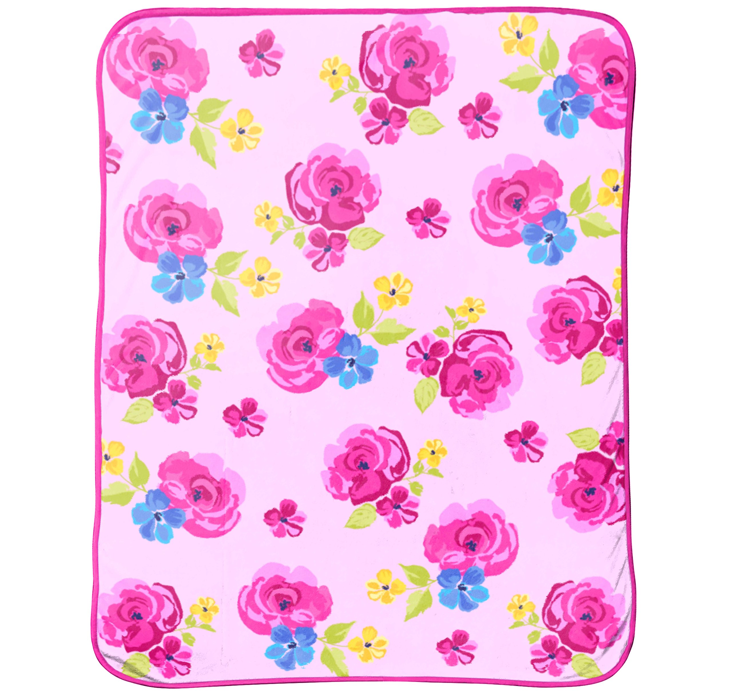 Jay Franco Just For Kids Rose Throw