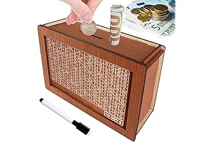 Cash Vault Wooden Savings Box: Count Your Way to Financial Freedom