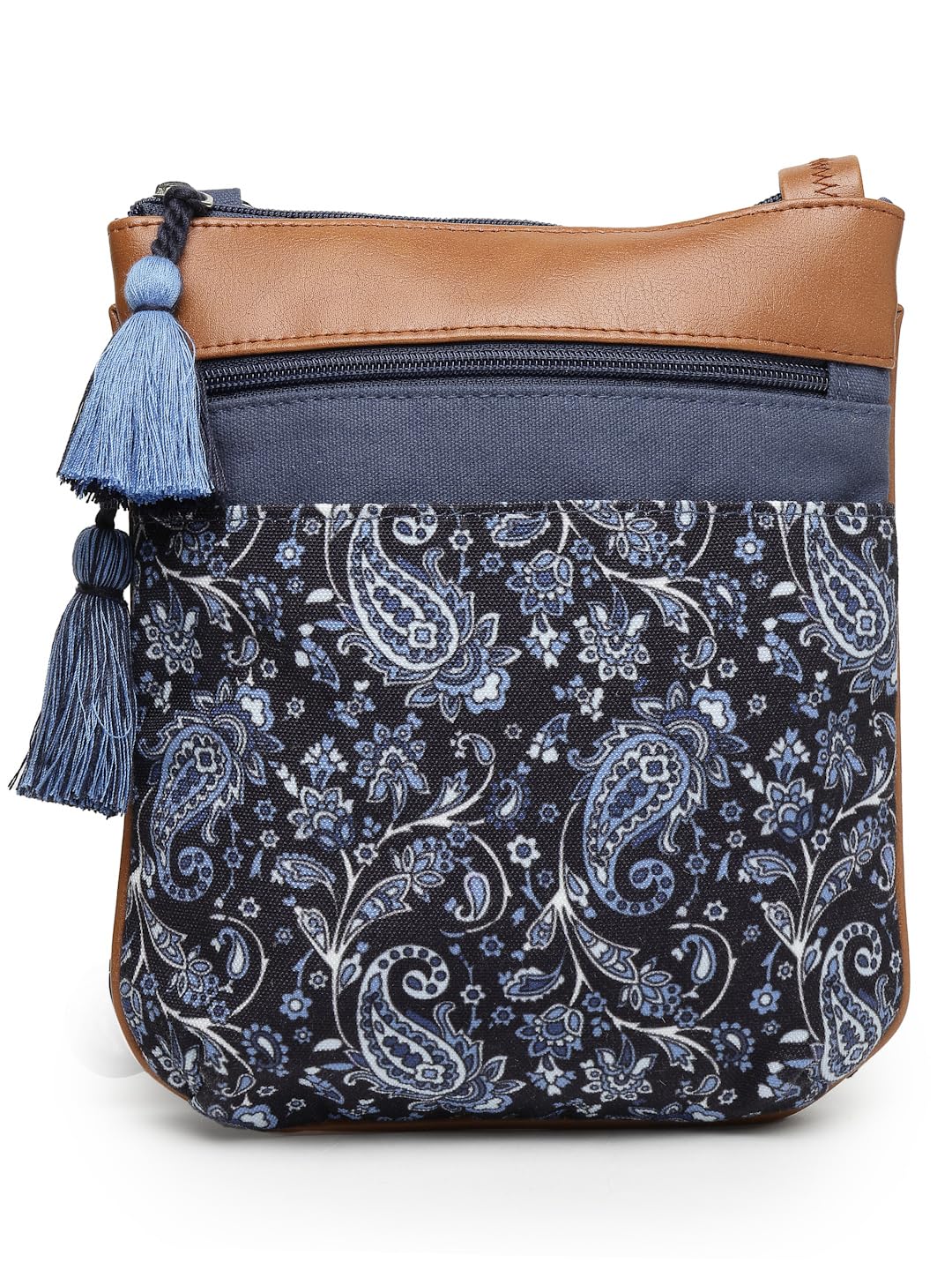 anekaant Lush Paisely Printed Polycotton Sling Bag-picture-11
