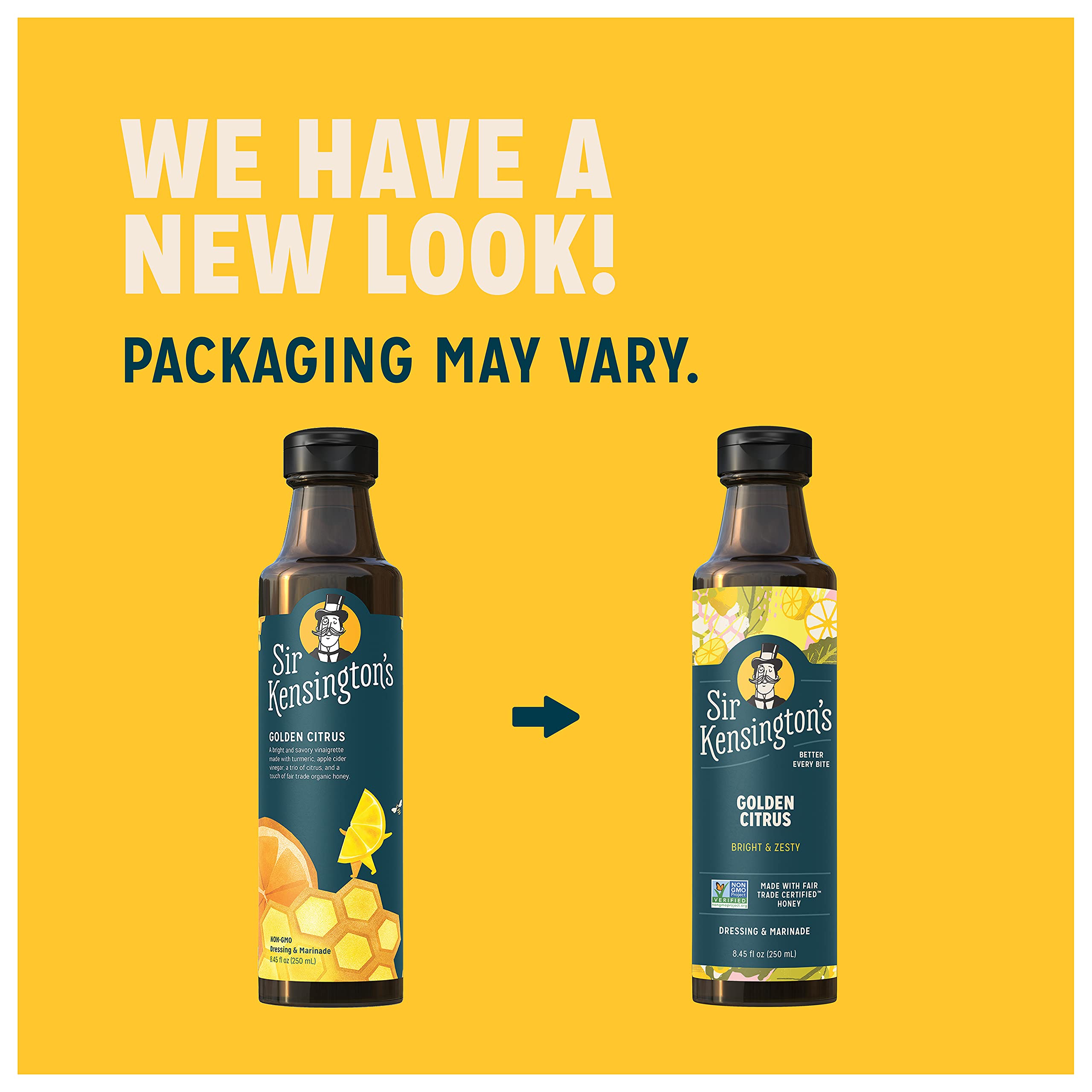 Amazon.com : Sir Kensington's Vinaigrette Dressing and Marinade Golden  Citrus Keto Diet Certified Gluten Free Non- GMO Project Verified  Shelf-Stable 8.5 oz : Grocery & Gourmet Food