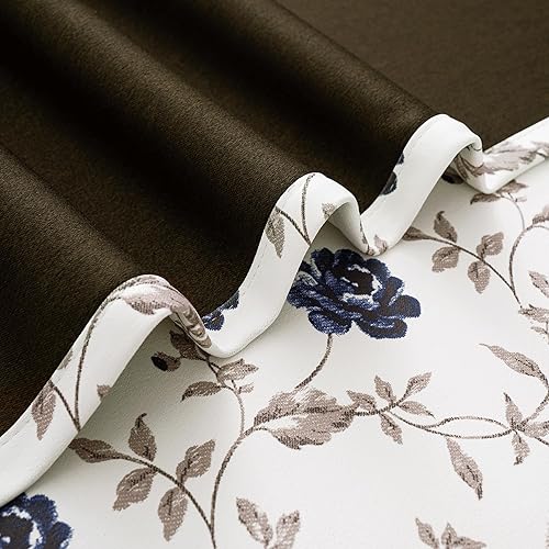 Miniatura 6 de Beauoop Cortinas florales 100% opacas 52x54 HCMGBL