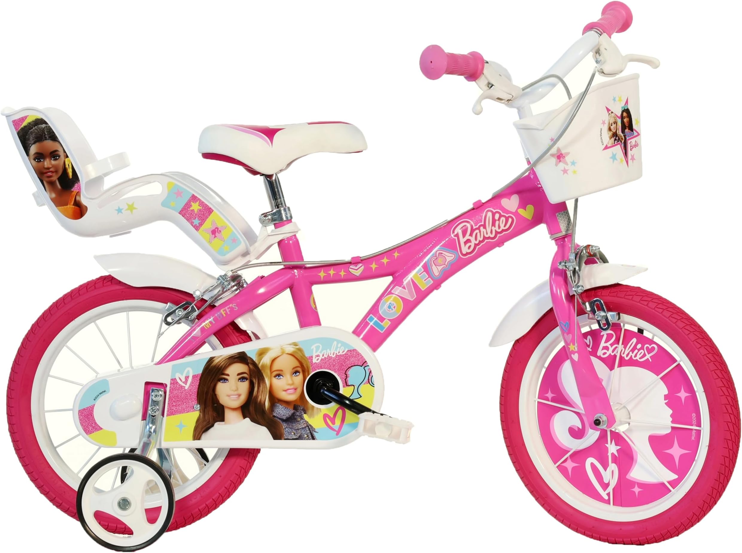 Dino Bikes 146 R-BA 14-Inch Barbie Bicycle, Pink