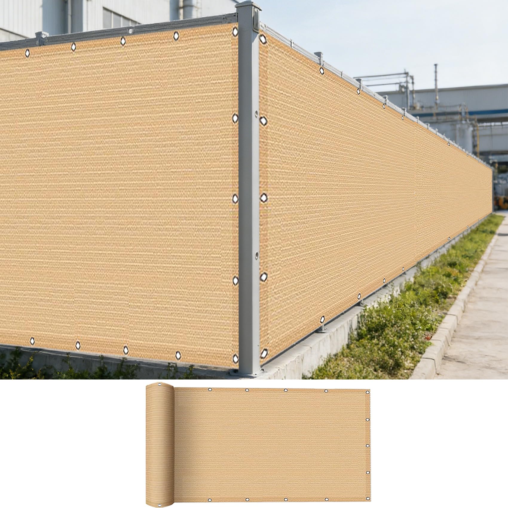 Brise vue jardin résistant aux déchirures UV protection terrasse sable