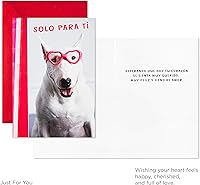 Vista 4 de Hallmark Vida - Surtido de tarjetas españolas para el día de San Valentín para niños, 8 tarjetas del día de San Valentín con sobres