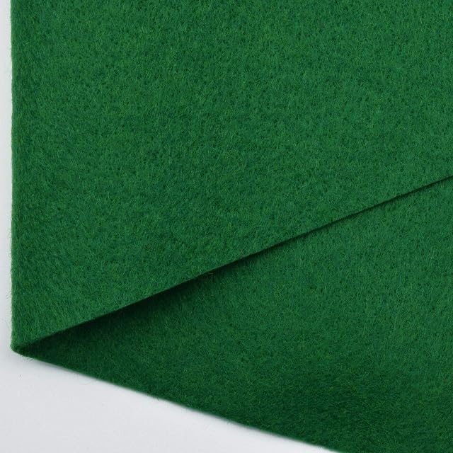 Accessories Attic 1 Piece GREEN A4 Felt Fabric Sheet, Textile Fabrics DIY Craftwork Felt Crafts, Assorted Colour Patchwork Sewing Polyester Felt Sheet for Craft (30 * 20 cm)