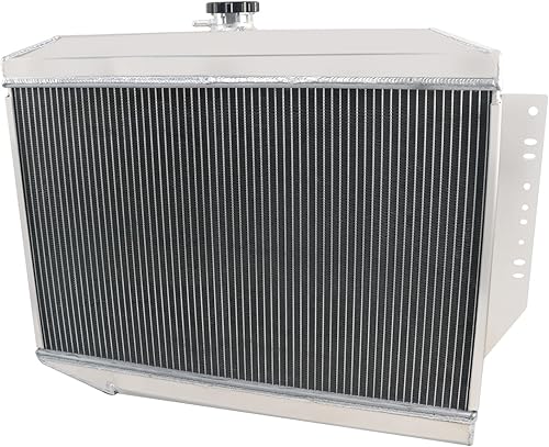 Miniatura 3 de ALLOYWORKS Radiador de aluminio de 4 filas para Jeep Cherokee Wagoneer J10 J20 J-2500 J-2600 5.9 6.6L V8 GAS