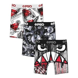 PSD Underwear Youth Boys Boxer Briefs - Warface Print Comfortable Active Underwear for Boys Boys Underwear Packs Singles
