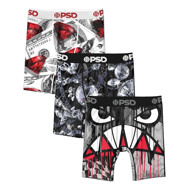 PSD Underwear Youth Boys Boxer Briefs - Warface Print Comfortable Active Underwear for Boys Boys Underwear Packs Singles