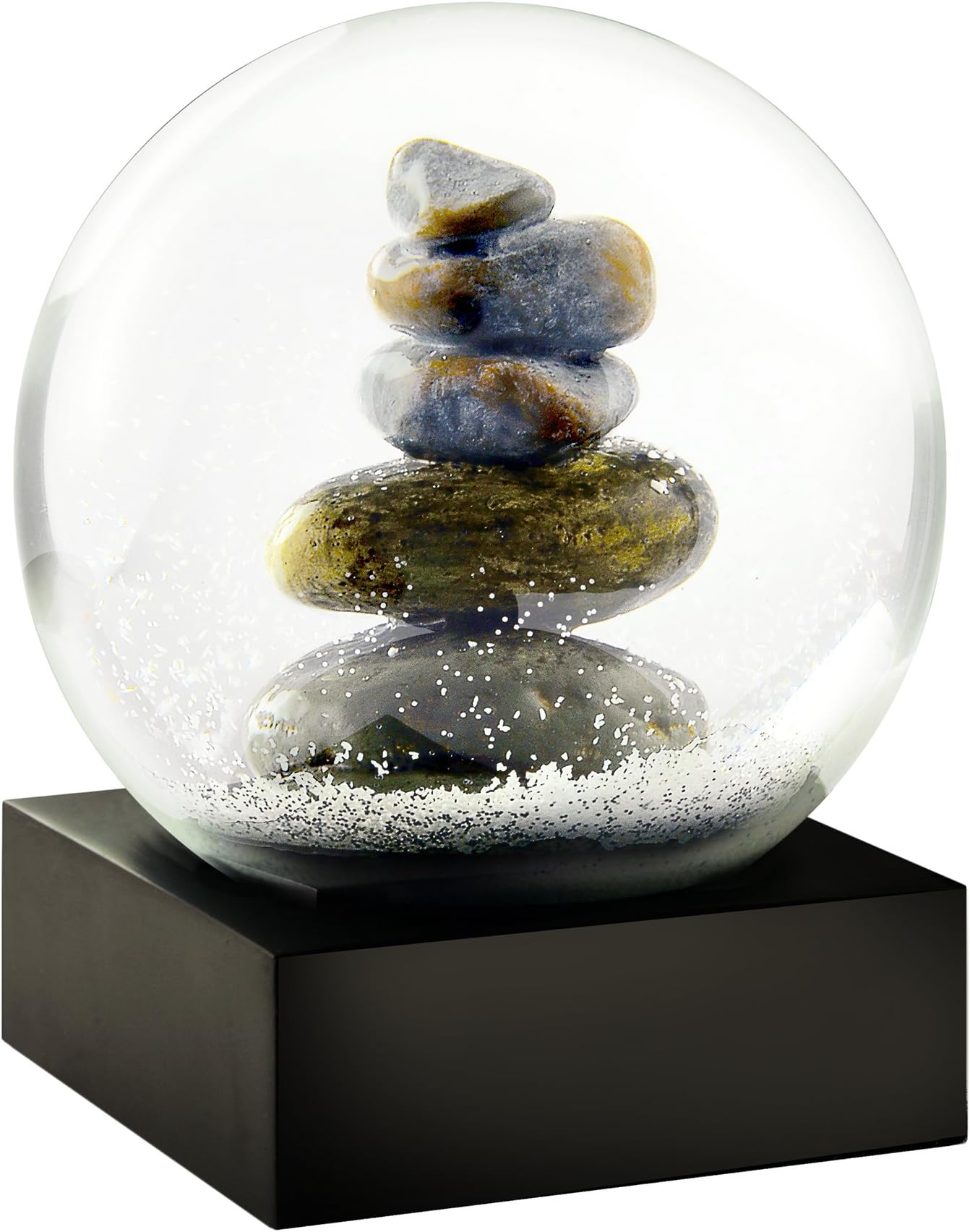 Cairn Stacked Rocks Sculpture - Cool Snow Globe By CoolSnowGlobes