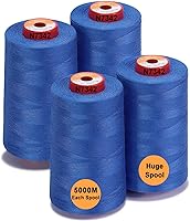 Vista 26 de New brothread - 30 opciones - 2 conos grandes de 5500Y (5000M) cada uno de hilo de poliéster hilado multiusos 40S/2 (Tex27) para serger, overlock