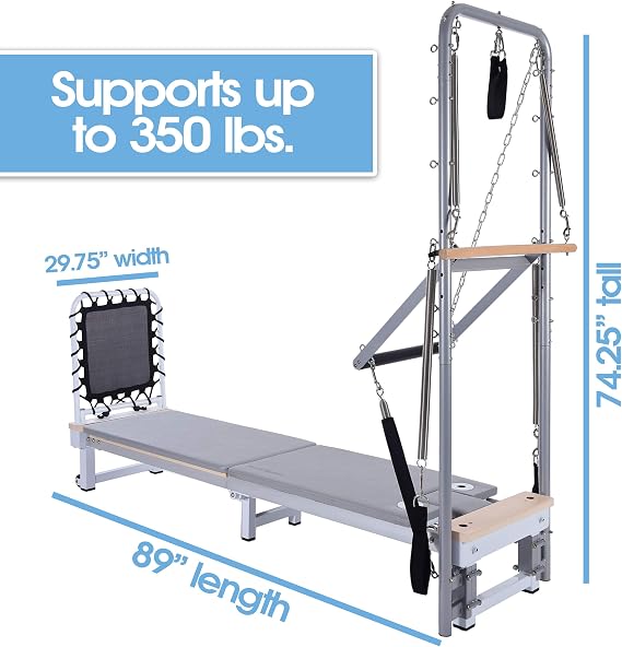 AeroPilates Precision Series Reformer 610 with Optional Cadillac (Reformer 610 with Cadillac)