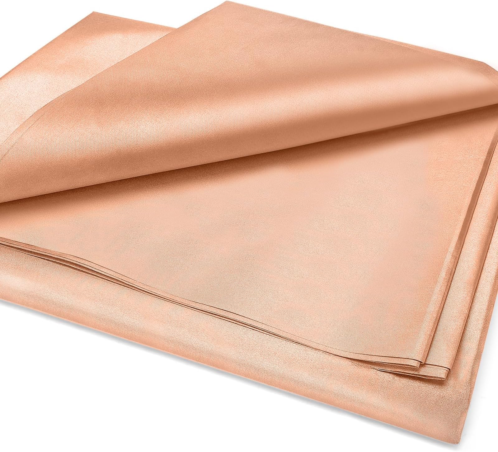 Amerthing Pure Copper Faraday Fabric RF & LF Electromagnetic Fields Gold Color Blocking Fabric 5 Meters (197"x43" inch)
