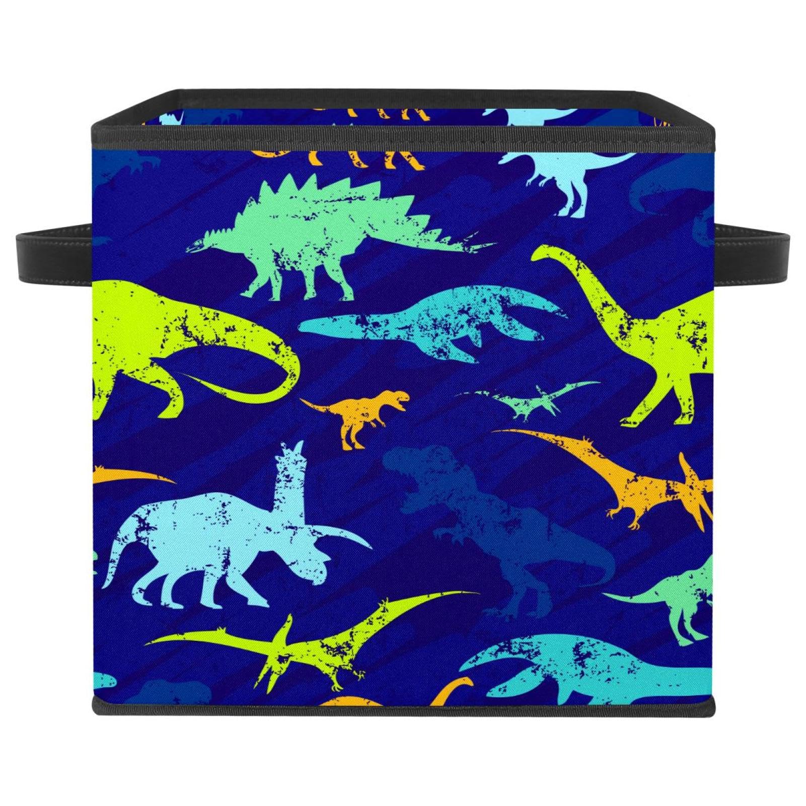Panier de rangement en tissu rigide pour jouets et livres qui traînent au sol