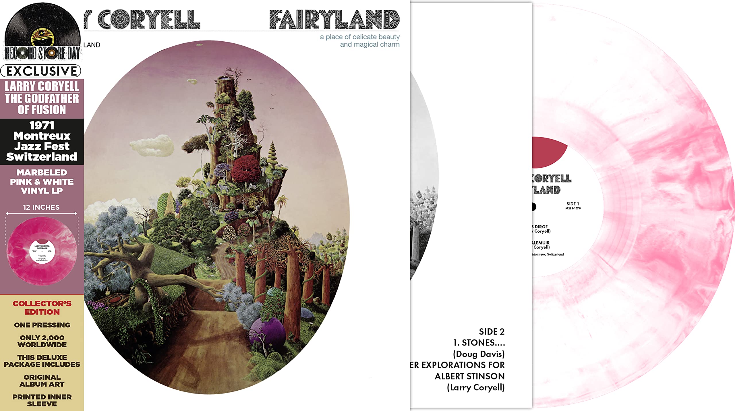 Larry Coryell - Fairyland (Pink + White) Vinyl